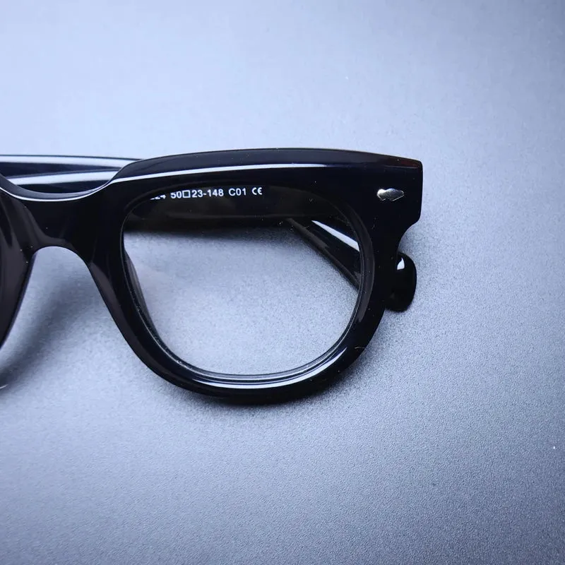 Gatenac Unisex Full Rim Square Acetate Eyeglasses Gxyj1470