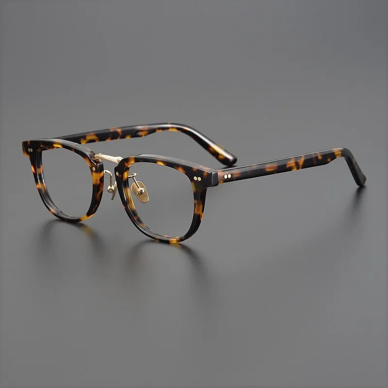 Gatenac Unisex Full Rim Square Acetate Eyeglasses Gxyj938