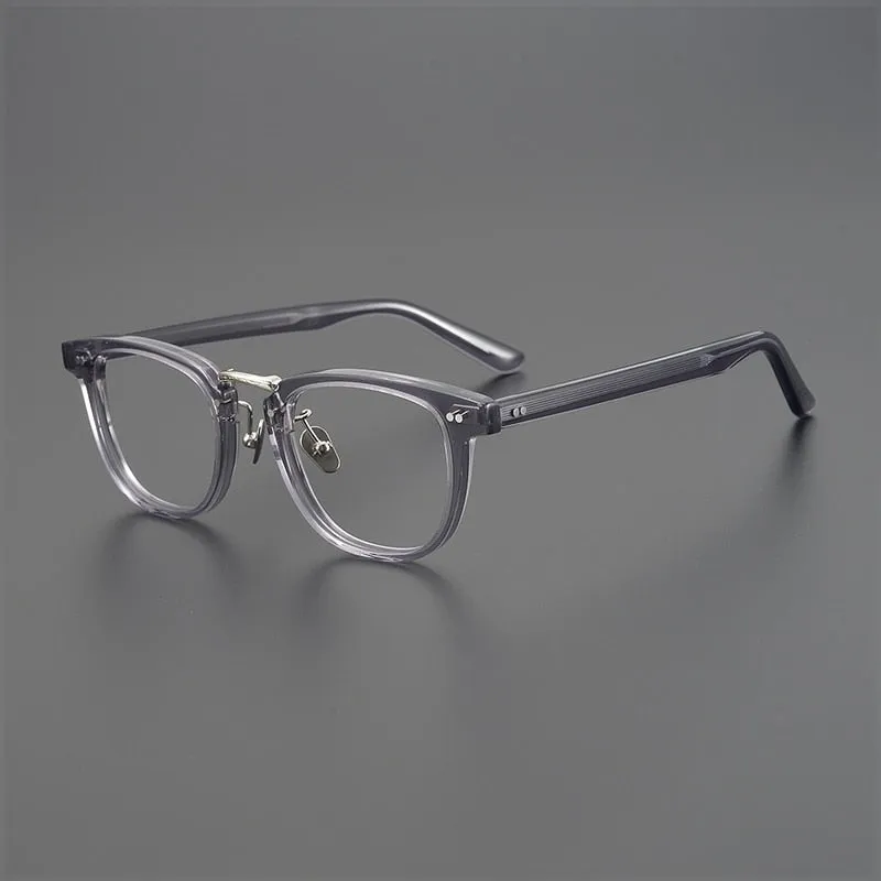 Gatenac Unisex Full Rim Square Acetate Eyeglasses Gxyj938