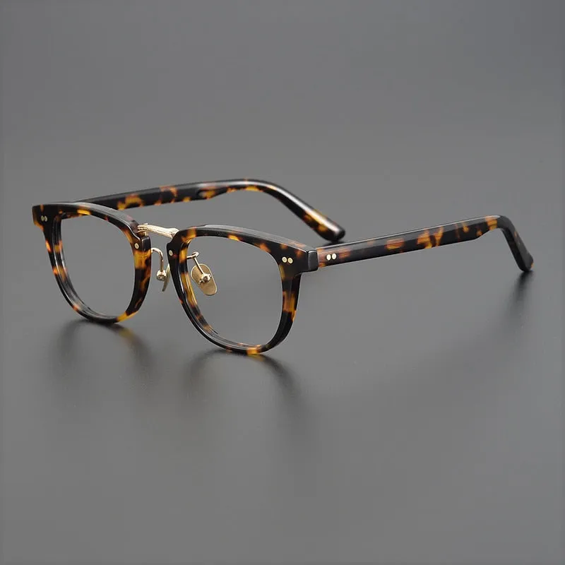 Gatenac Unisex Full Rim Square Acetate Eyeglasses Gxyj938