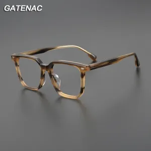 Gatenac Unisex Full Rim Square Acetate EyeglassesGxyj1094