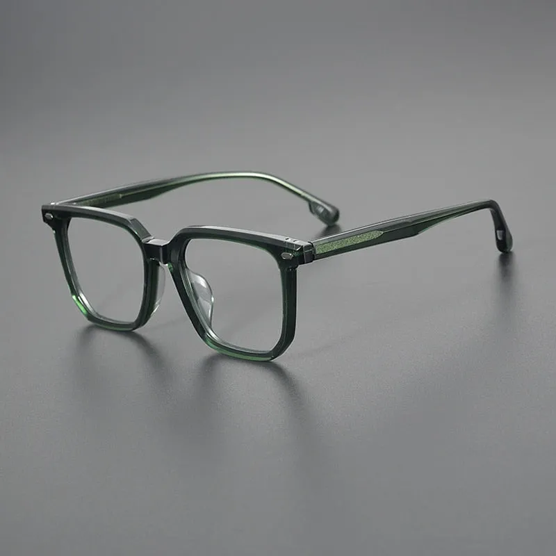 Gatenac Unisex Full Rim Square Acetate EyeglassesGxyj1094