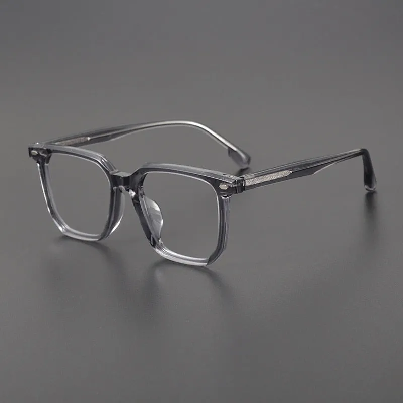 Gatenac Unisex Full Rim Square Acetate EyeglassesGxyj1094