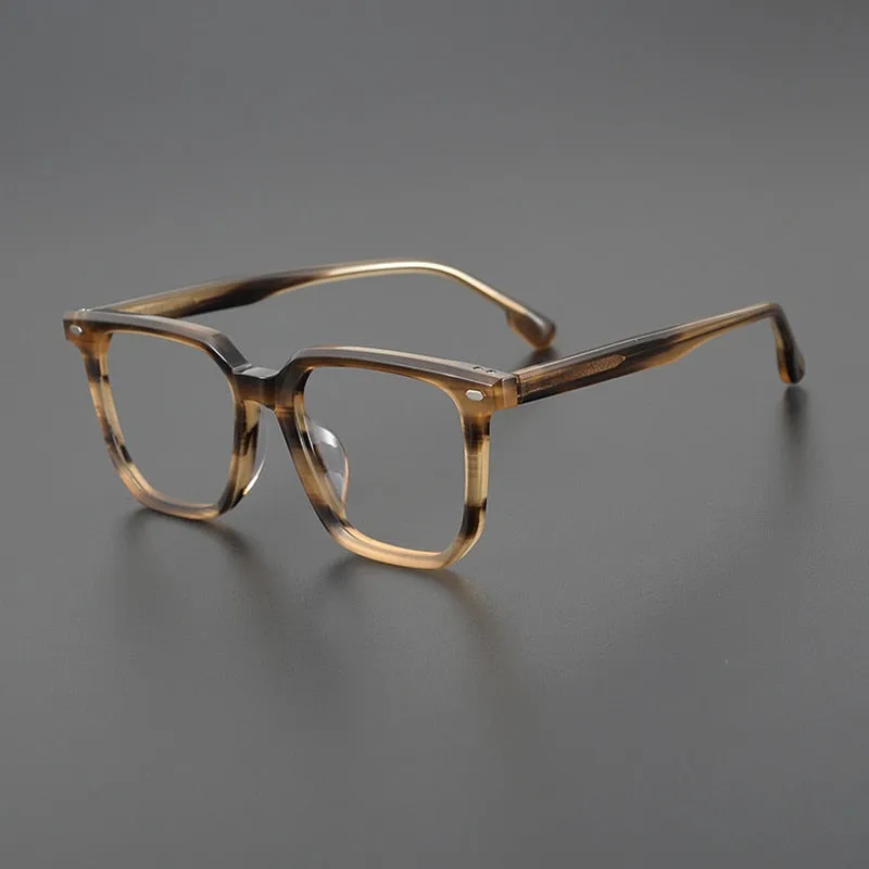 Gatenac Unisex Full Rim Square Acetate EyeglassesGxyj1094