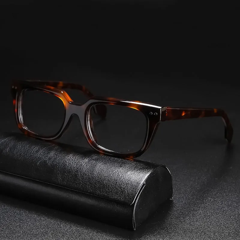 Gatenac Unisex Full Rim Square Acetate Frame Eyeglasses Gxyj724
