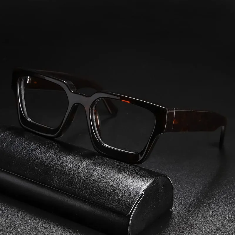 Gatenac Unisex Full Rim Square Acetate Frame Eyeglasses Gxyj724