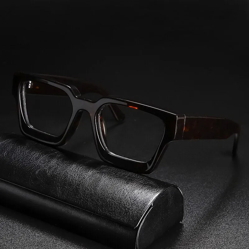 Gatenac Unisex Full Rim Square Acetate Frame Eyeglasses Gxyj724