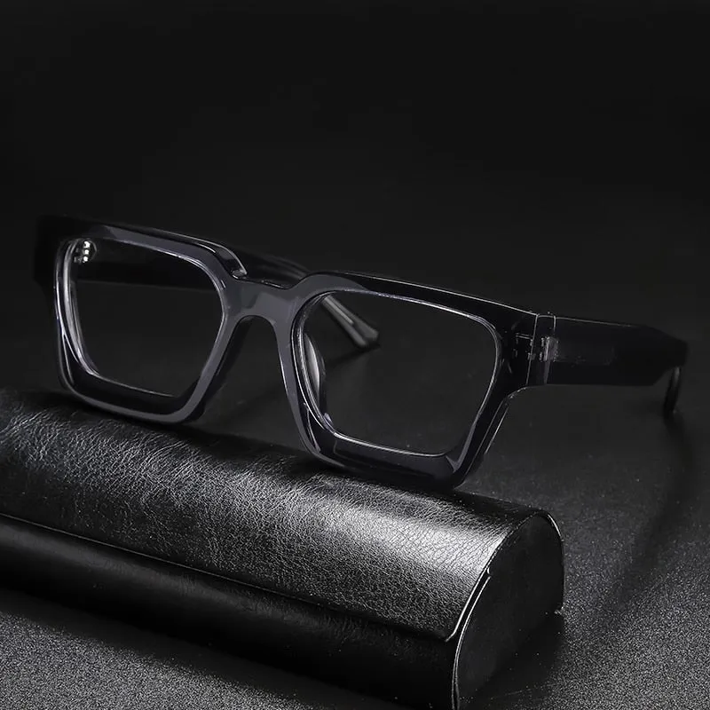 Gatenac Unisex Full Rim Square Acetate Frame Eyeglasses Gxyj724