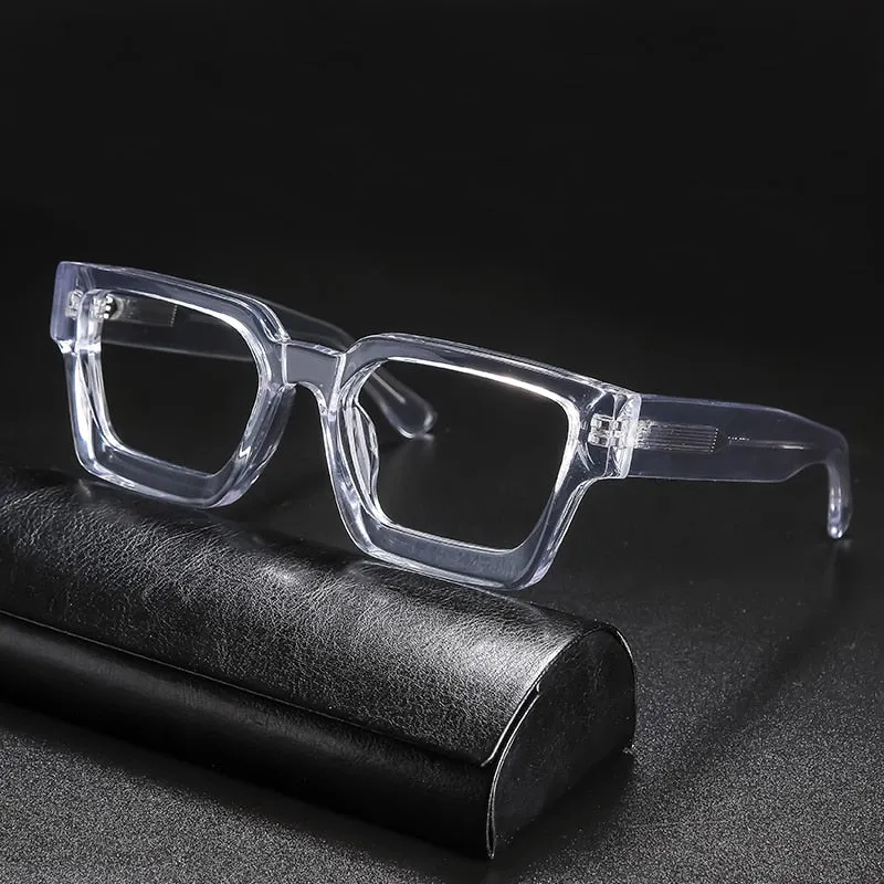 Gatenac Unisex Full Rim Square Acetate Frame Eyeglasses Gxyj724