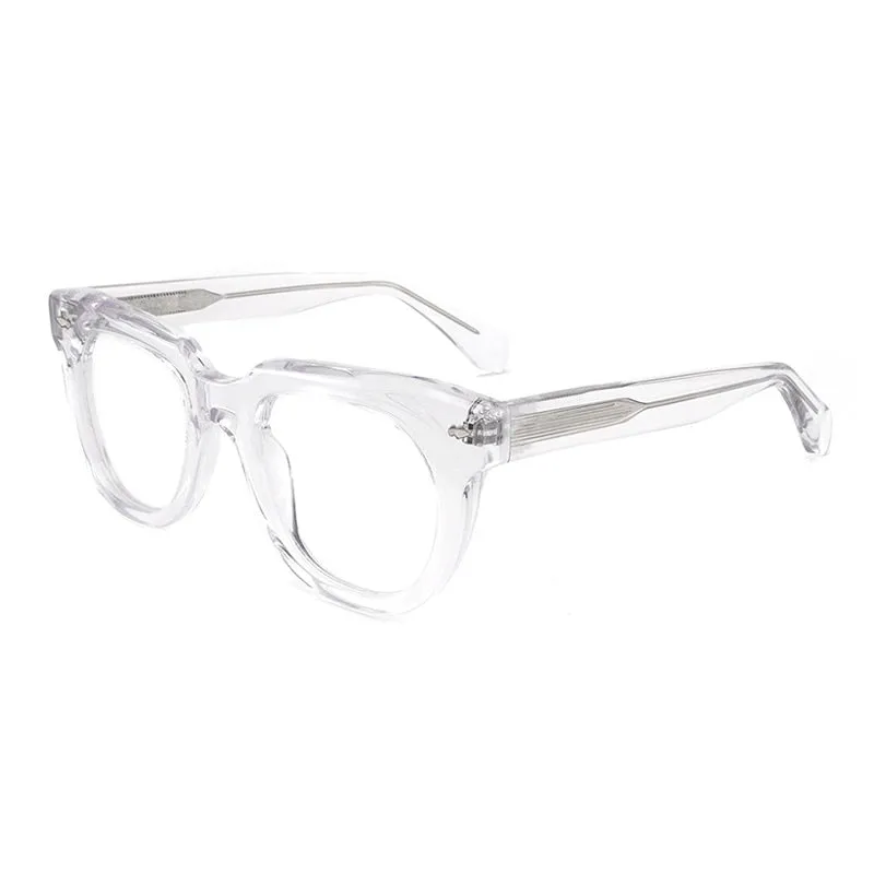 Gatenac Unisex Full Rim Square Acetate Frame Eyeglasses Gxyj774