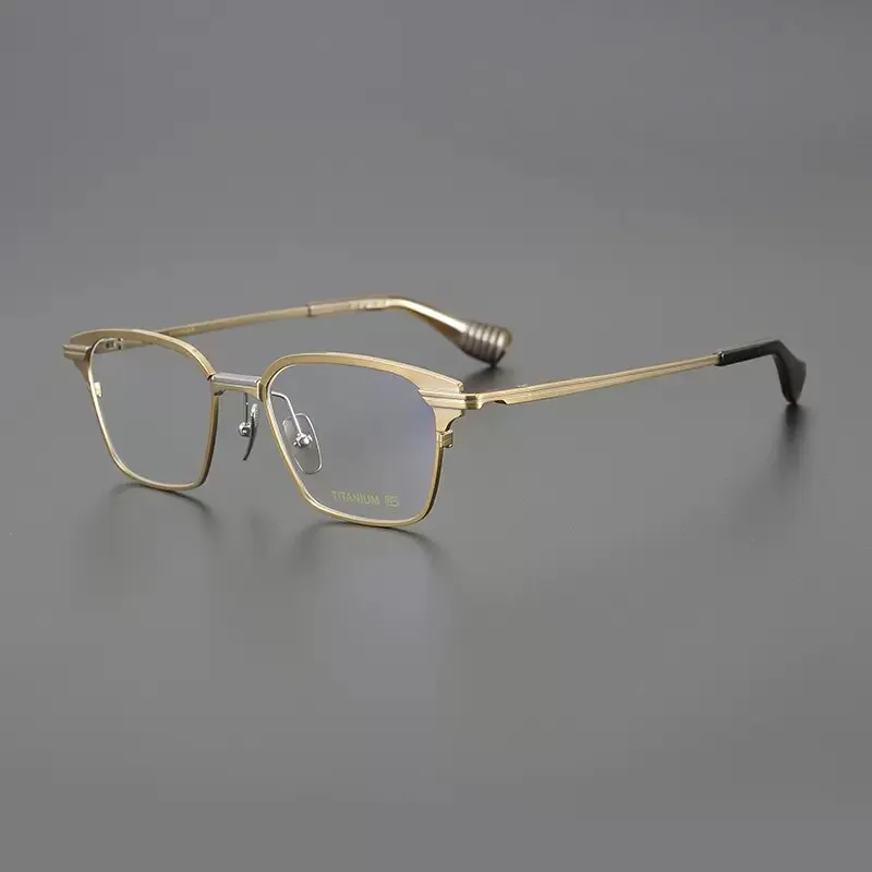 Gatenac Unisex Full Rim Square Titanium Eyeglasses Gxyj1085