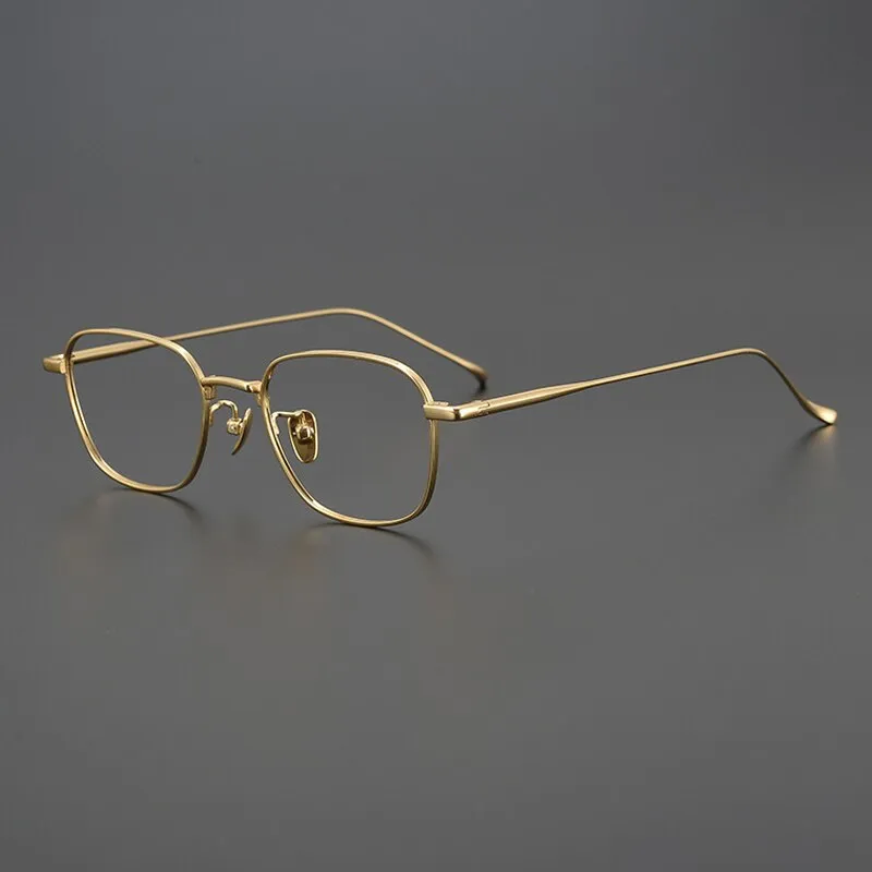 Gatenac Unisex Full Rim Square Titanium Eyeglasses Gxyj997