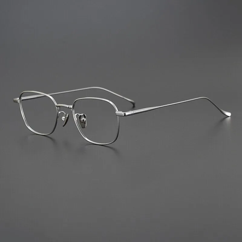 Gatenac Unisex Full Rim Square Titanium Eyeglasses Gxyj997