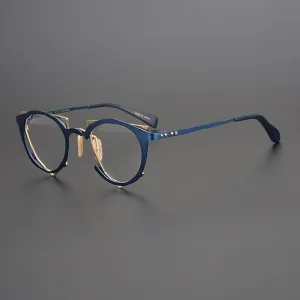 Gatenac Unisex Full Rim Triangle Alloy Frame Eyeglasses Gxyj535