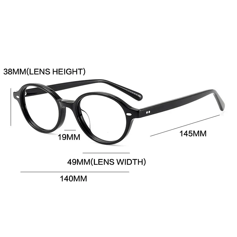 Gatenac Women's Full Rim Small Round Acetate Eyeglasses Gxyj1234