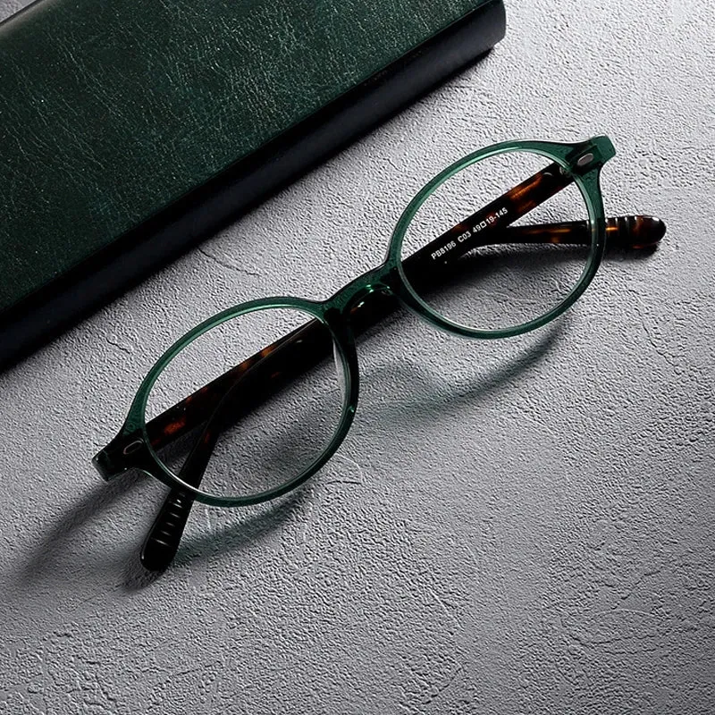 Gatenac Women's Full Rim Small Round Acetate Eyeglasses Gxyj1234