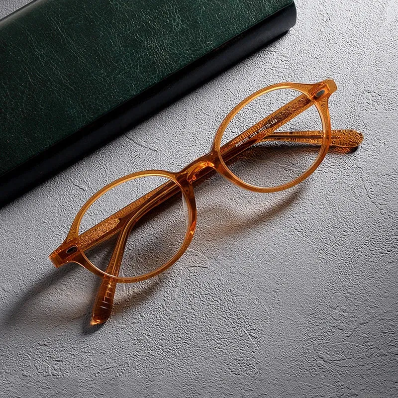 Gatenac Women's Full Rim Small Round Acetate Eyeglasses Gxyj1234