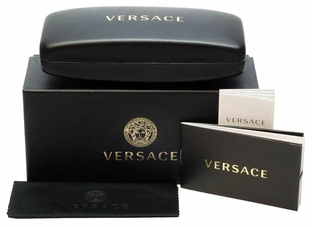 Genuine VERSACE Black Gold Frame Cat Eye Women Eyeglasses VE 3282 GB1 53mm