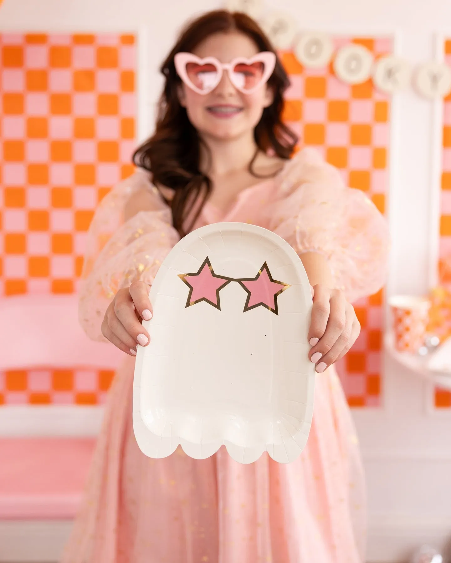Ghost With Sunglasses Plate