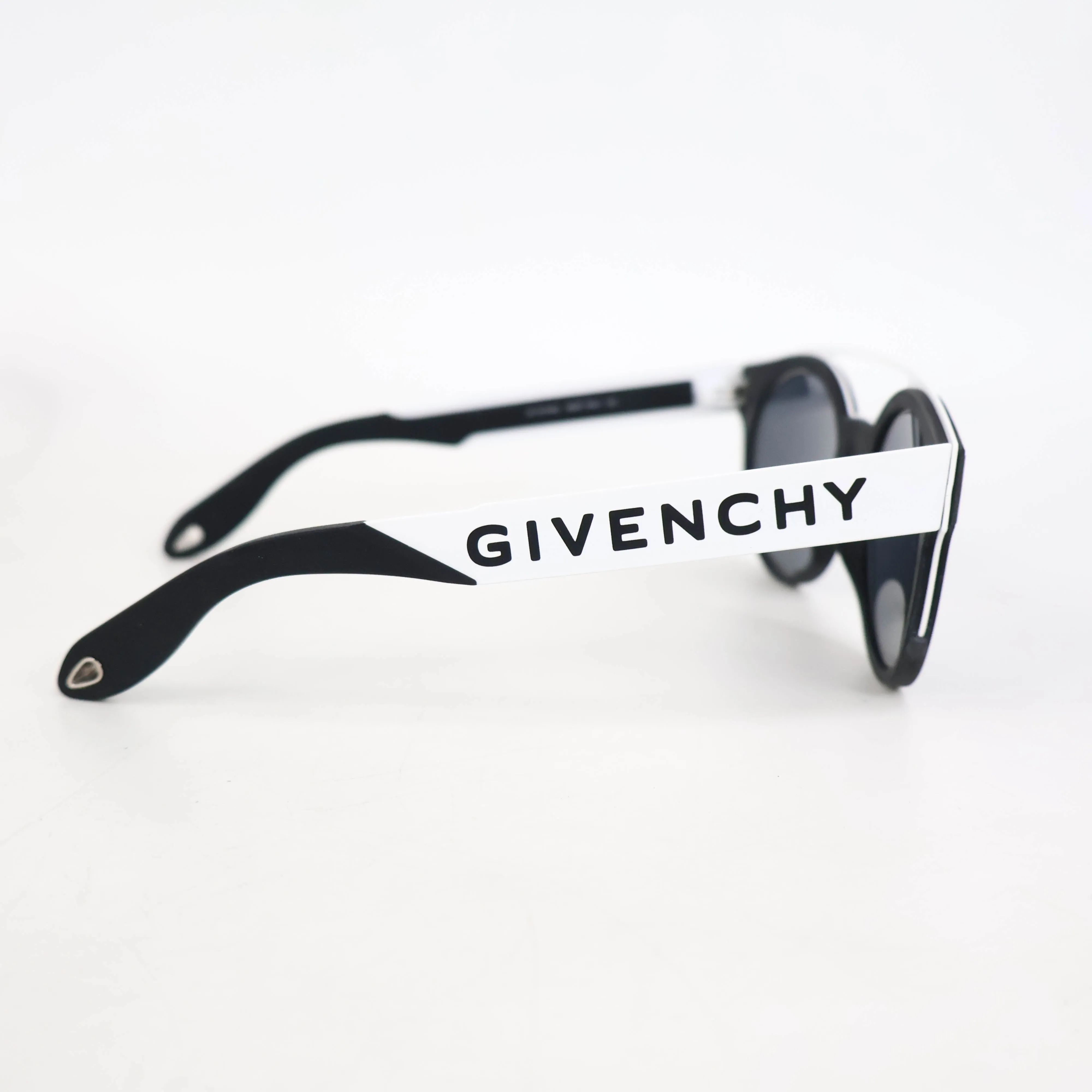 Givenchy Matte Black & white Logo Sunglasses