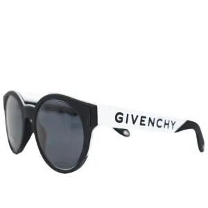 Givenchy Matte Black & white Logo Sunglasses
