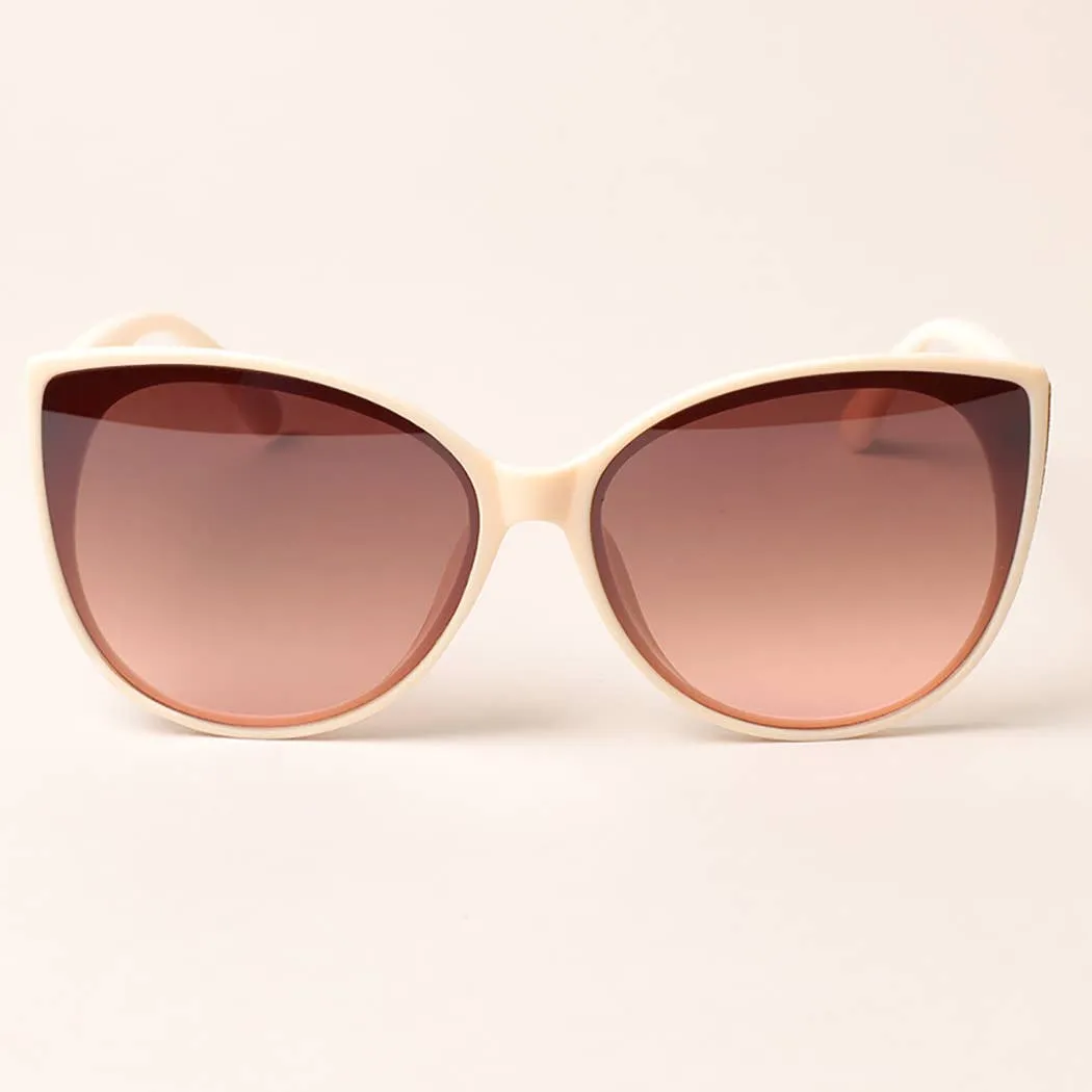 Glitter Detailed Cat Eye Sunglasses