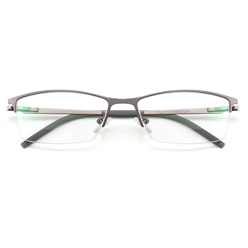 Gmei Men's Eyeglasses Titanium Alloy S6607 Spring Hinges