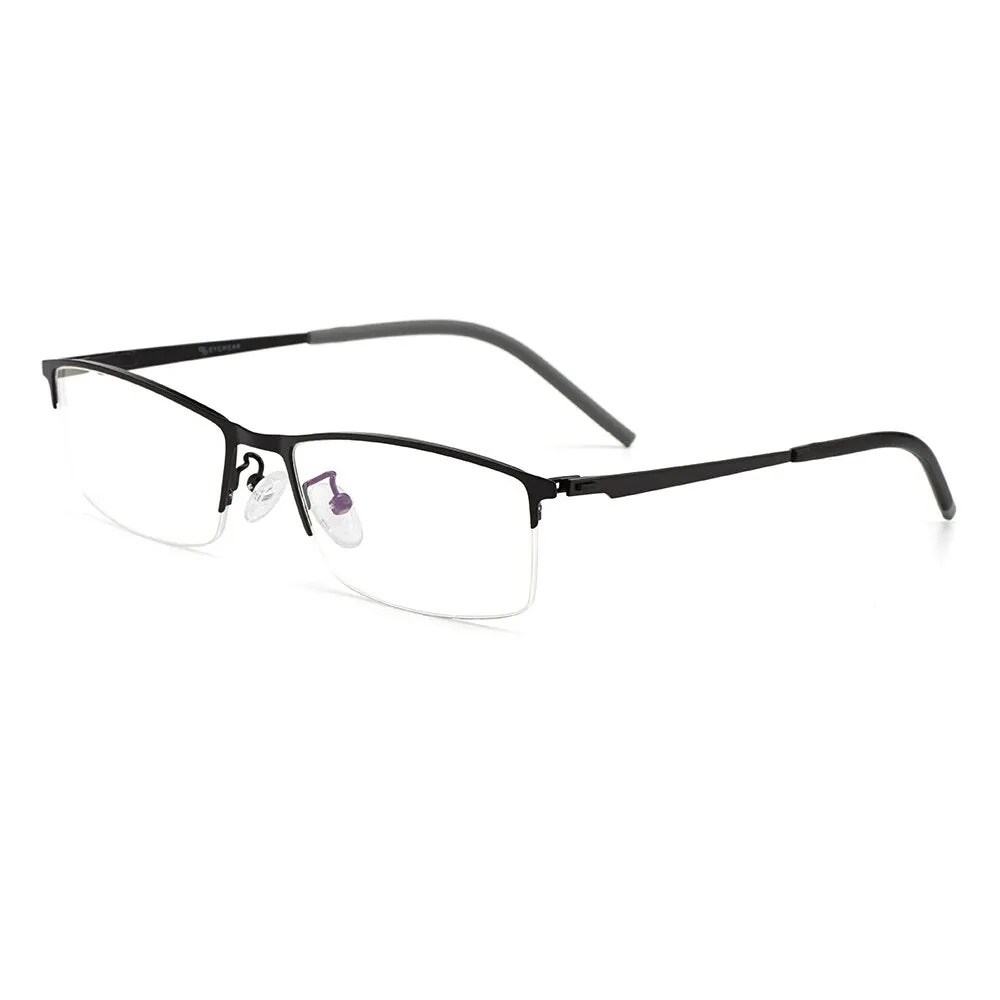 Gmei Men's Eyeglasses Titanium Alloy S6607 Spring Hinges