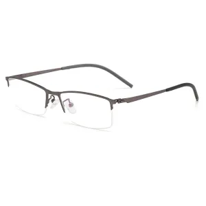 Gmei Men's Eyeglasses Titanium Alloy S6607 Spring Hinges