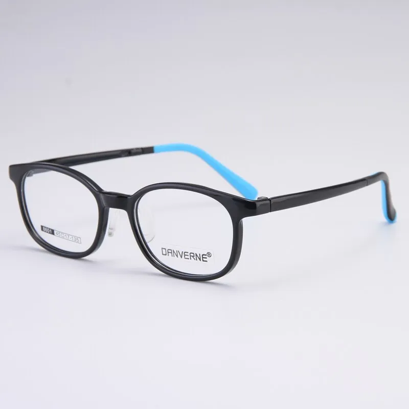 Gmei Unisex Children's Full Rim Round Rectangle Silicone TR90 Eyeglasses 8601