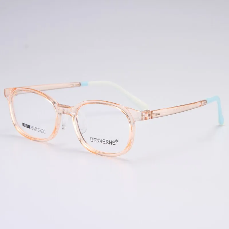 Gmei Unisex Children's Full Rim Round Rectangle Silicone TR90 Eyeglasses 8601