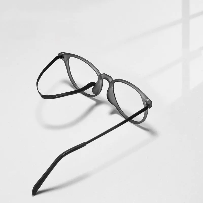 Gmei Unisex Full Rim Round Square Tr 90 Titanium Eyeglasses 9836xp