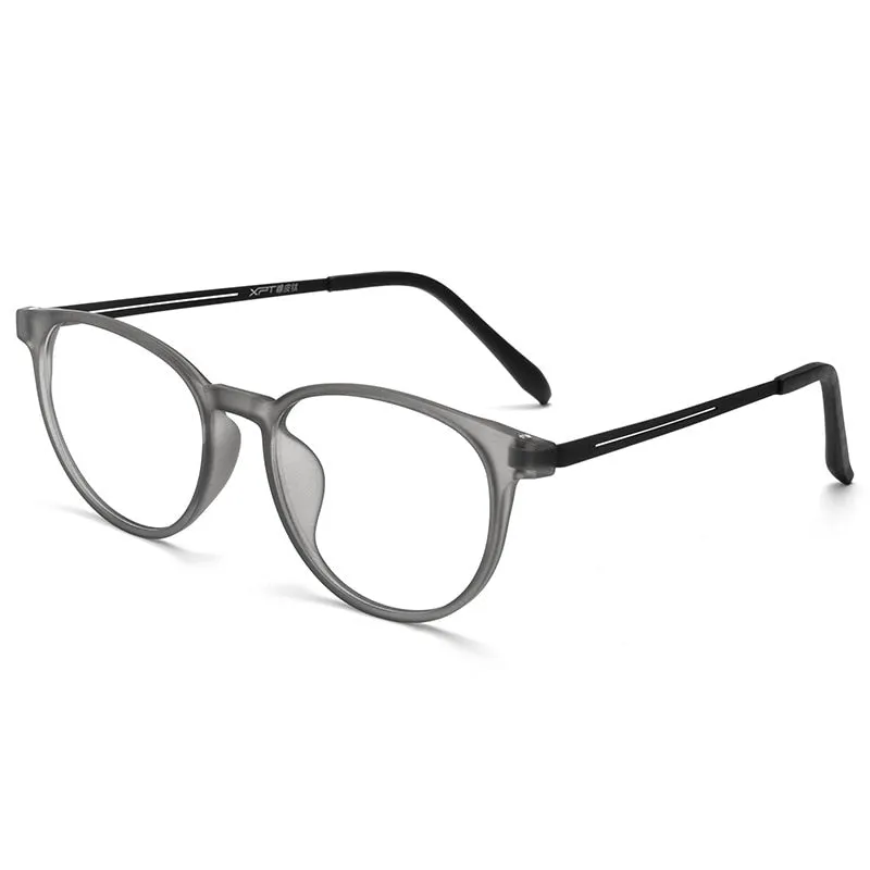 Gmei Unisex Full Rim Round Square Tr 90 Titanium Eyeglasses 9836xp