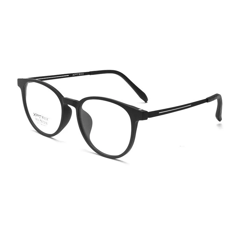 Gmei Unisex Full Rim Round Square Tr 90 Titanium Eyeglasses 9836xp
