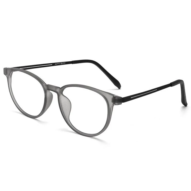 Gmei Unisex Full Rim Round Square Tr 90 Titanium Eyeglasses 9836xp