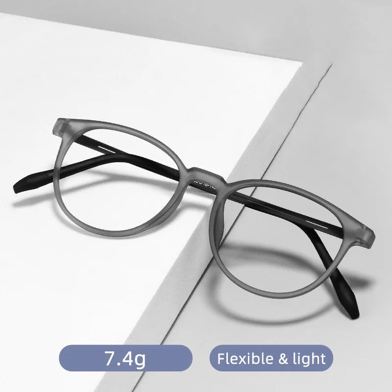Gmei Unisex Full Rim Round Square Tr 90 Titanium Eyeglasses 9836xp