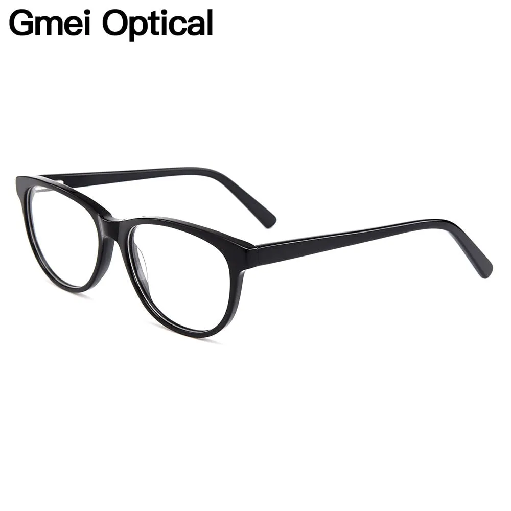 Gmei Women's Eyeglasses Acetate Cat Eye Full Rim Spring Hinges Yh6024