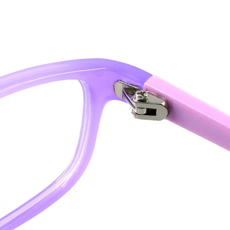 Gmei Women's Eyeglasses Purple Acetate Oval Full Rim Small Face T8115