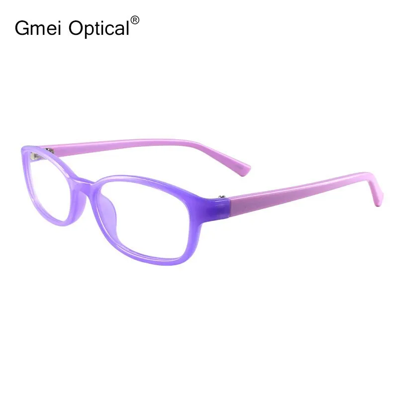 Gmei Women's Eyeglasses Purple Acetate Oval Full Rim Small Face T8115
