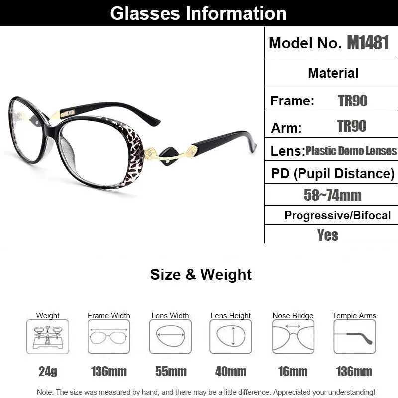 Gmei Women's Eyeglasses Ultra-Light Tr90 Plastic M1481