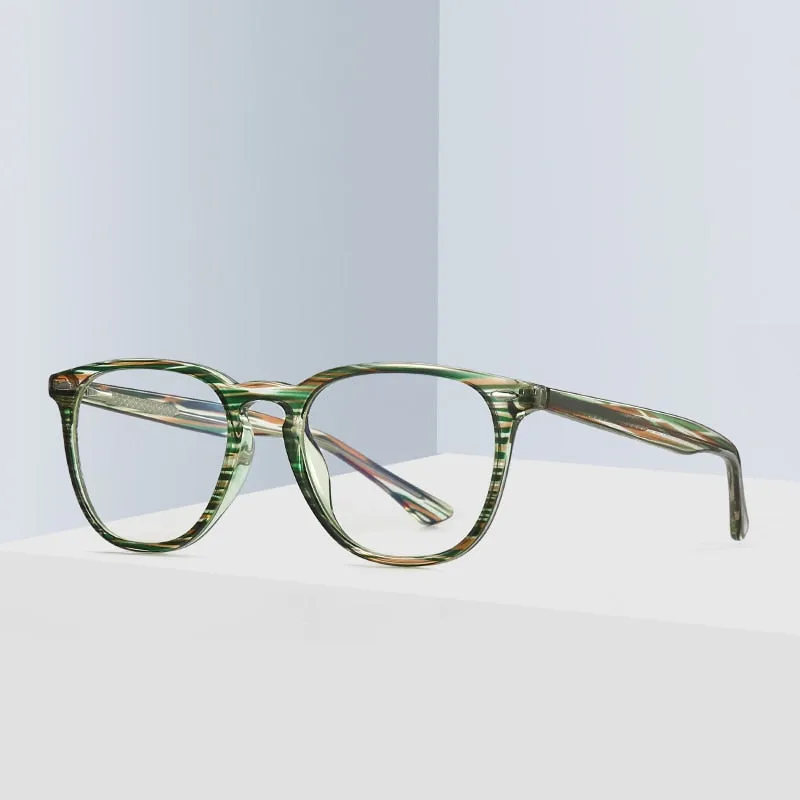 Gmei Women's Full Rim TR 90 Titanium Round Frame Eyeglasses 2059
