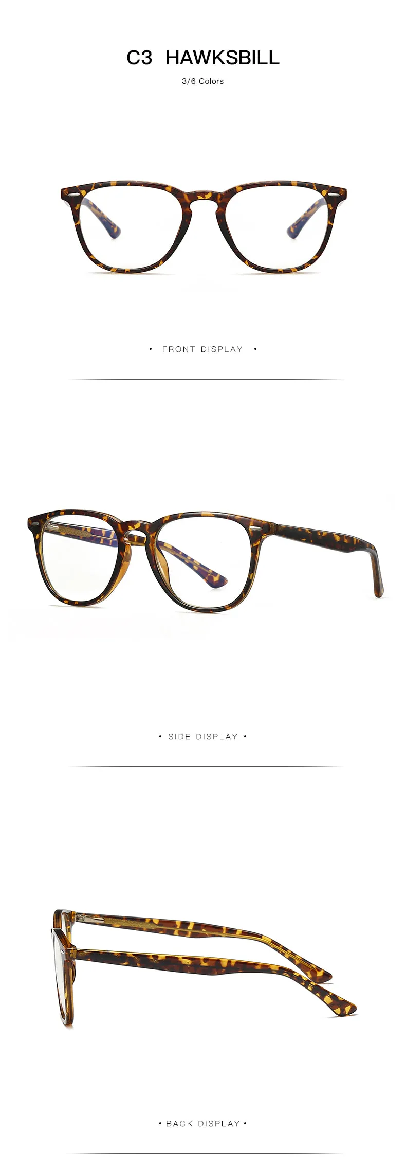 Gmei Women's Full Rim TR 90 Titanium Round Frame Eyeglasses 2059