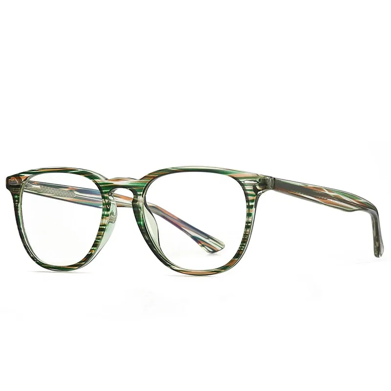 Gmei Women's Full Rim TR 90 Titanium Round Frame Eyeglasses 2059