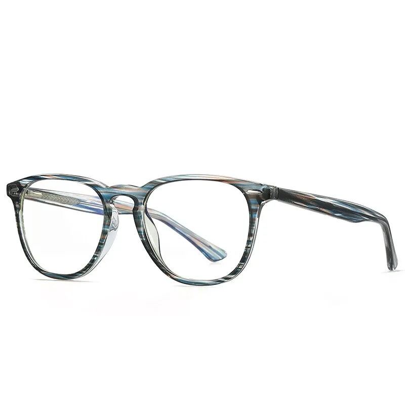 Gmei Women's Full Rim TR 90 Titanium Round Frame Eyeglasses 2059