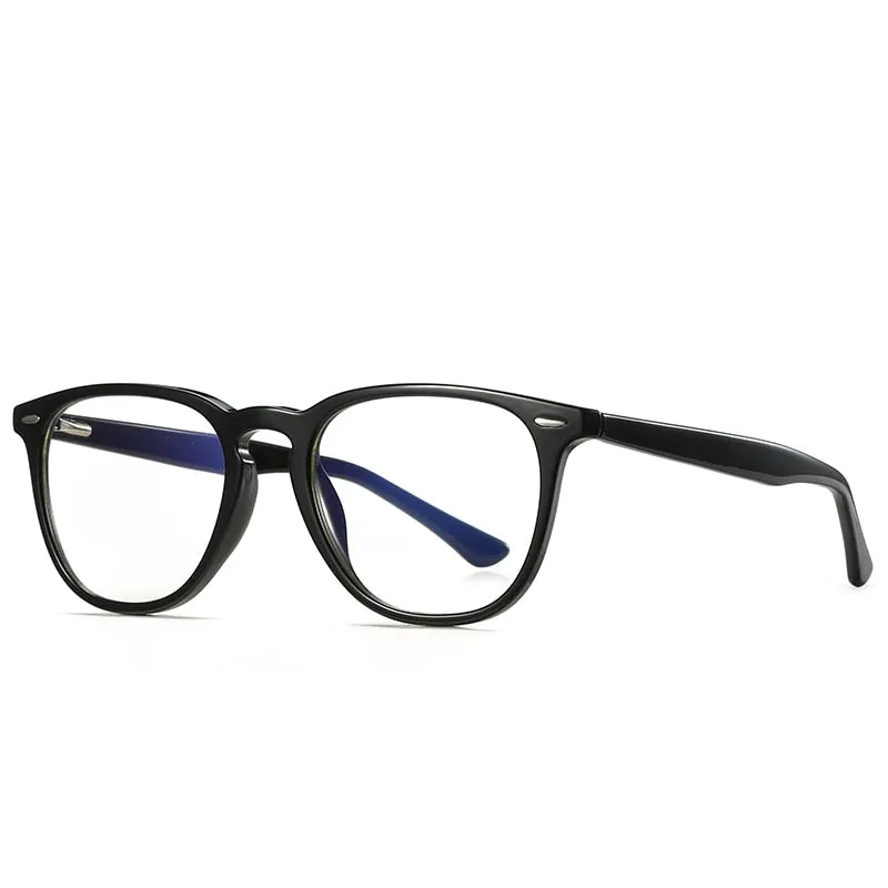Gmei Women's Full Rim TR 90 Titanium Round Frame Eyeglasses 2059