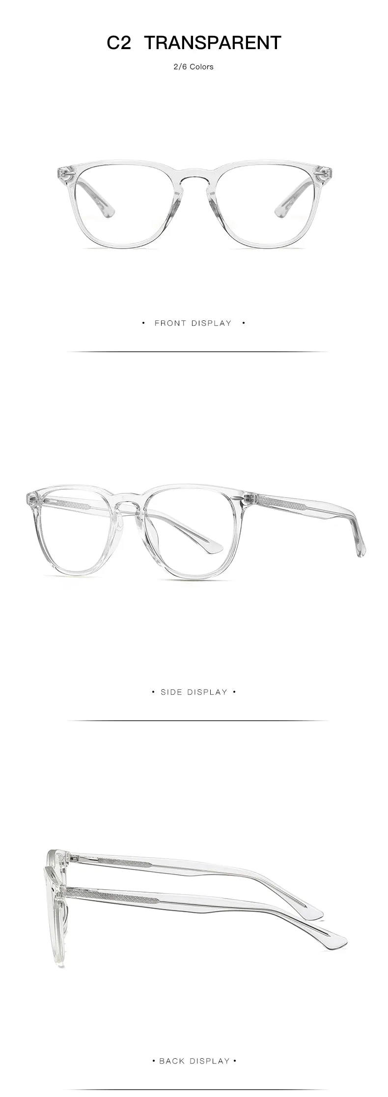 Gmei Women's Full Rim TR 90 Titanium Round Frame Eyeglasses 2059