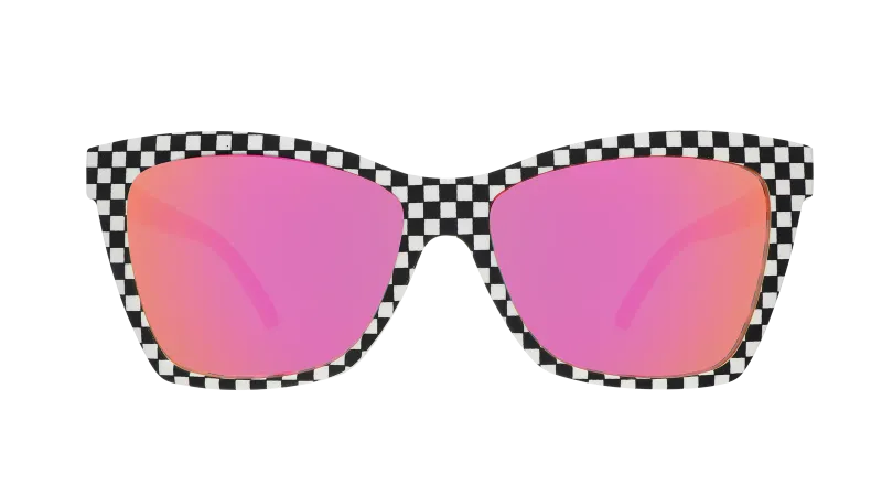goodr Pop G Sunglasses: Carl's Diner - Server With a Checkered Past