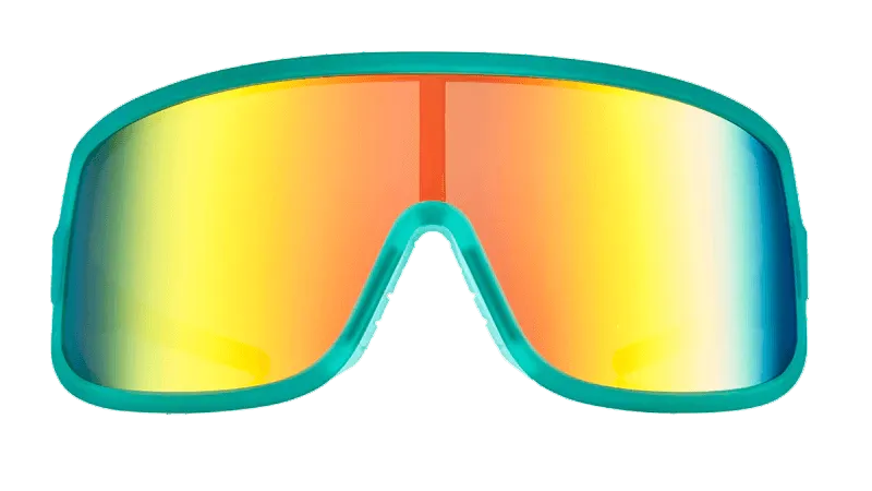 Goodr Wrap Gs Polarized Performance Sunglasses – No-Slip, No-Bounce, Full Coverage for Maximum Protection