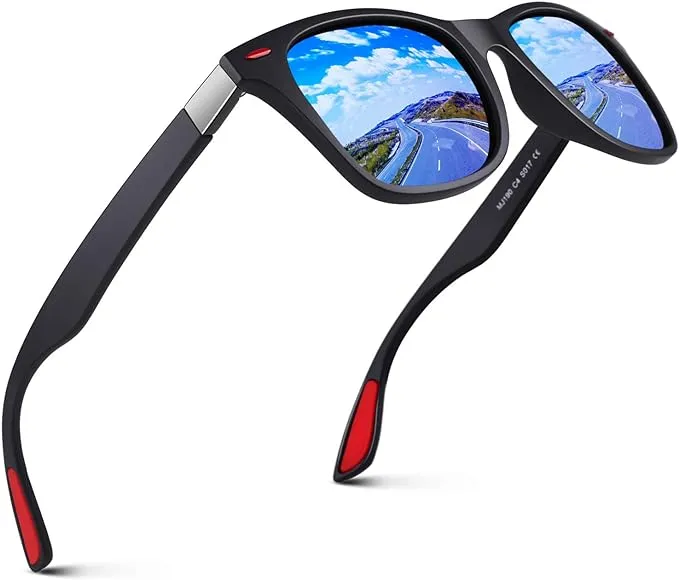 GQUEEN Polarised Sunglasses Mens Womens Lightweight TR90 Frame 100% UV400 Protection