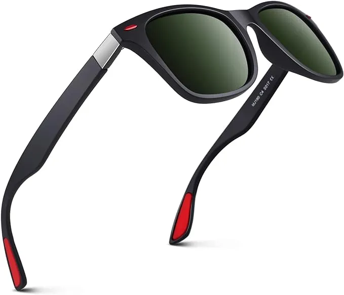 GQUEEN Polarised Sunglasses Mens Womens Lightweight TR90 Frame 100% UV400 Protection
